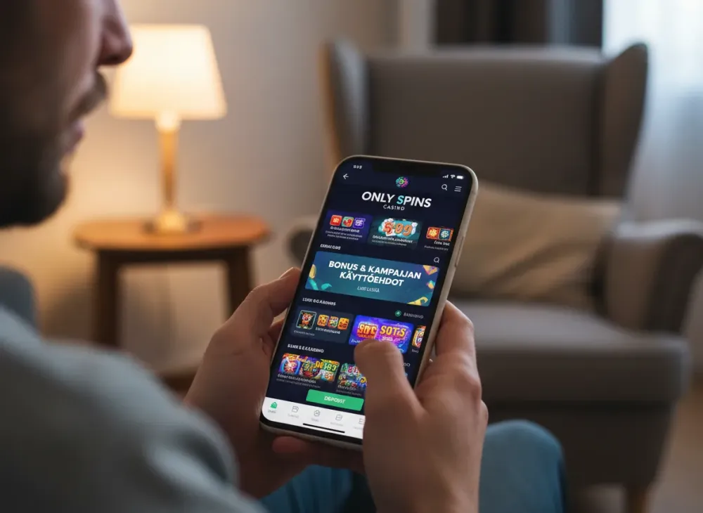 Only spins casino bonus opas kasinopelaajille