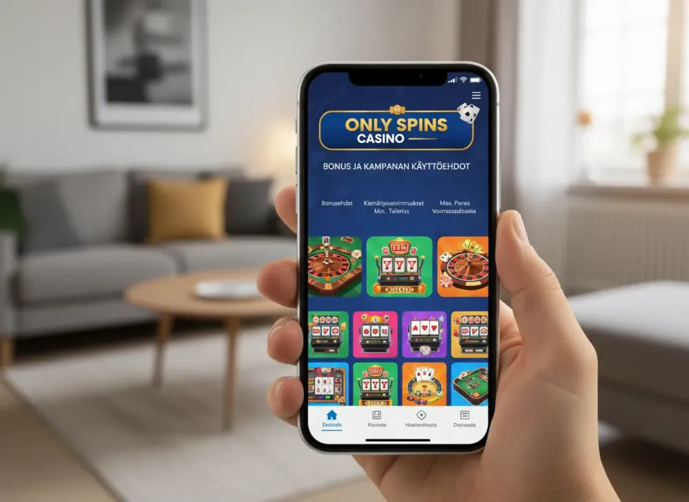 Only spins casino bonus opas kasinopelaajille